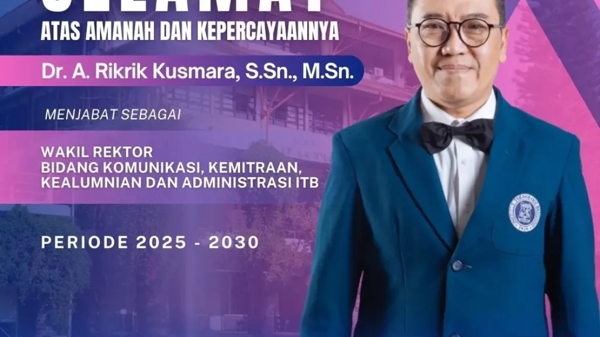 Selamat Atas Amanah dan Kepercayaannya Dr. Andryanto Rikrik Kusmara, M.Sn.